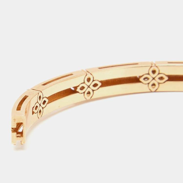 مملوكة مسبقًا Roberto Coin Verona Diamond 18k Rose Gold Bracelet