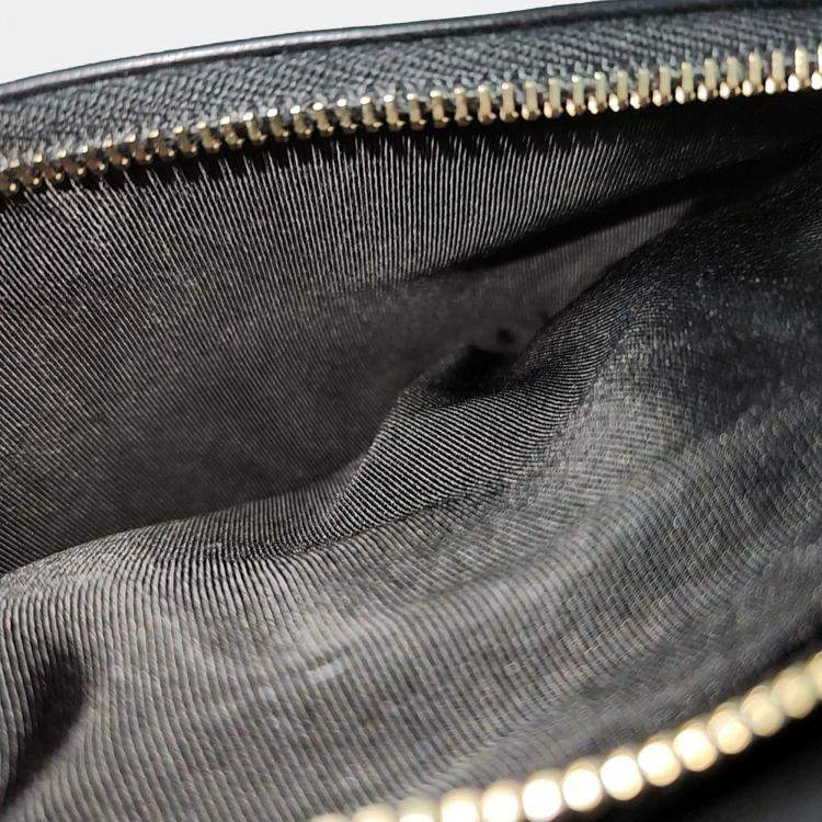 Pre Owned Roger Vivier Navy Blue Canvas and Leather belt bag