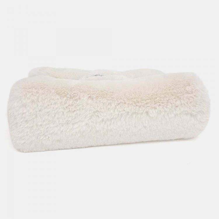 Pre Owned Roger Vivier Beige Fur chain shoulder bag