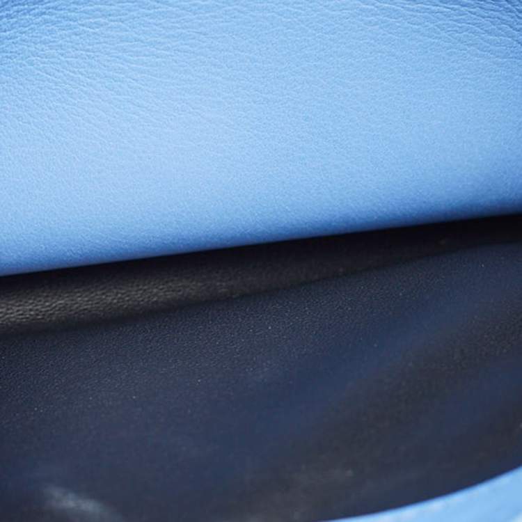 Pre Owned Roger Vivier Tricolor Leather Viv Flap Shoulder Bag