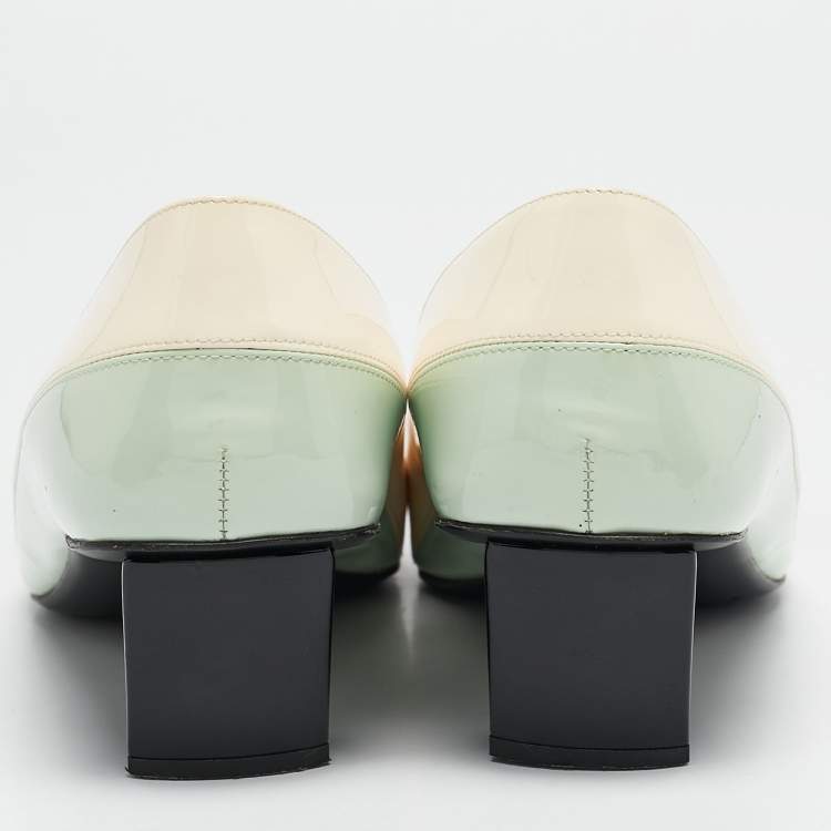 Pre Owned Roger Vivier Multicolor Patent Leather Belle Pumps Size 38