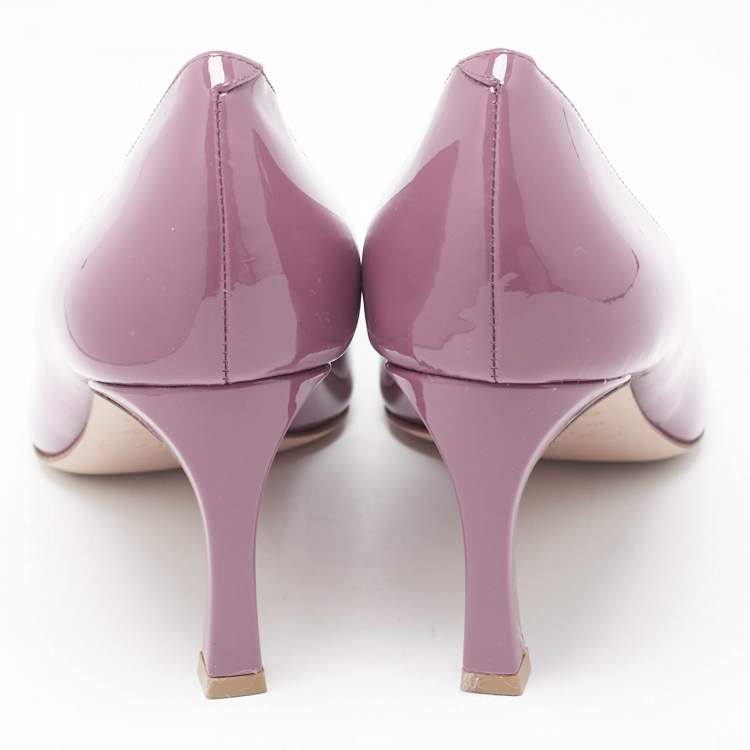 Pre Owned Roger Vivier Pink Patent Leather Belle Vivier Pumps Size 39
