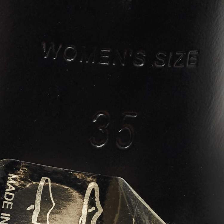 Pre Owned Roger Vivier Navy Blue Leather Chips West Buckle Ankle Strap Sandals Size 35