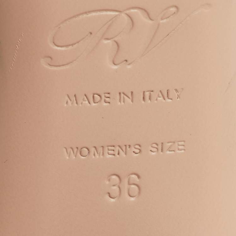 Pre Owned Roger Vivier White/Black Patent Leather Belle Vivier Ankle Strap Pumps Size 36