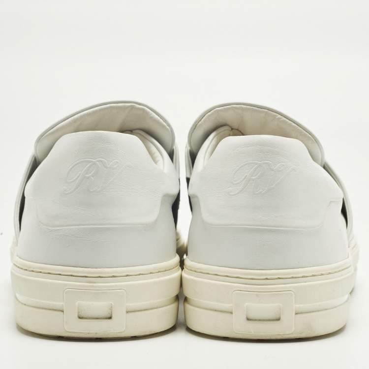 Pre Owned Roger Vivier Sneaky Viv Size 40 White Leather Lace Up Sneakers