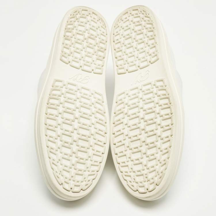 Pre Owned Roger Vivier Sneaky Viv Size 40 White Leather Lace Up Sneakers