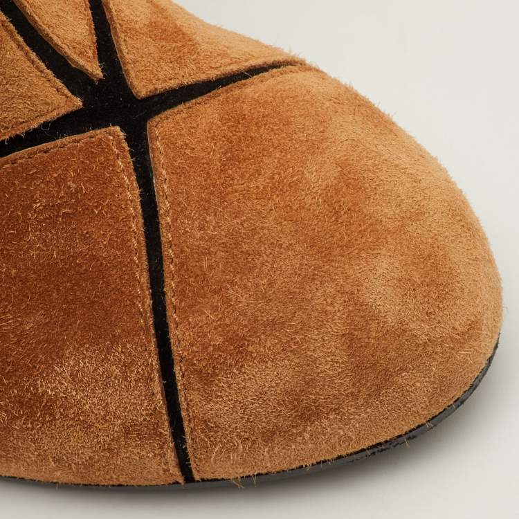 مملوكة مسبقًا Roger Vivier Prismick Size 36.5 Multicolor Suede Knee Length Boots