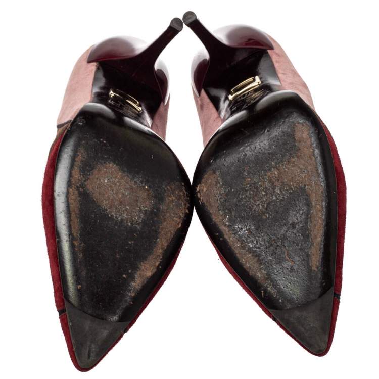 Pre Owned  Roger Vivier Multicolor Suede Pumps Size 37.5