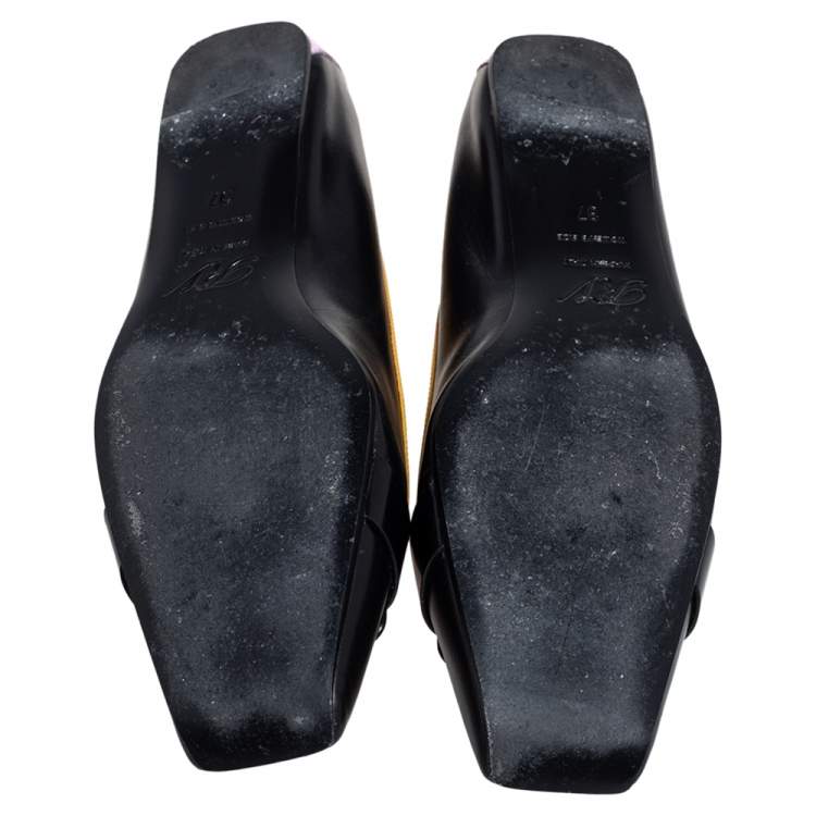 مملوكة مسبقًا Roger Vivier Multicolor Patent Leather Ballet Flats Size 37
