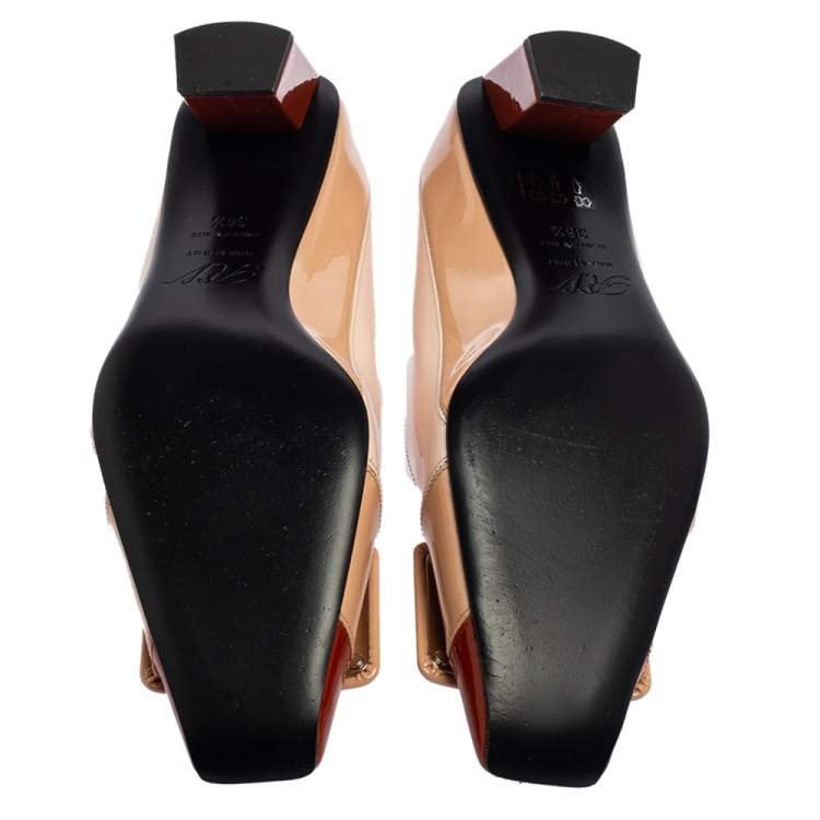 Pre Owned Roger Vivier Multicolor  Patent Leather Belle Pumps Size 36.5