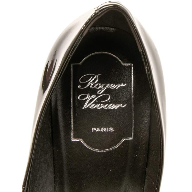 Pre Owned Roger Vivier  Multicolor Patent Leather Pumps Size 38