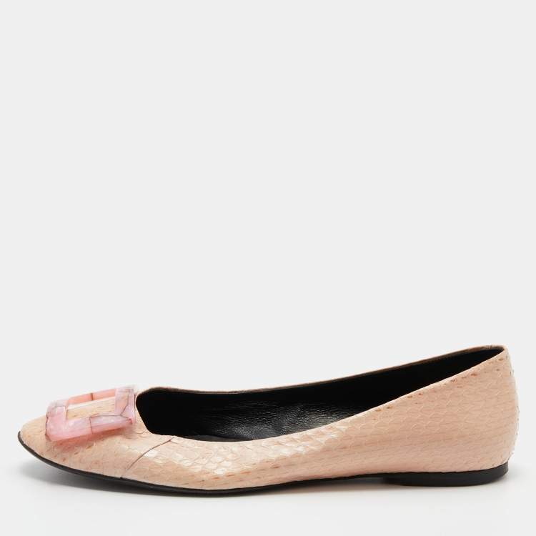 Roger vivier discount snakeskin d'orsay flats