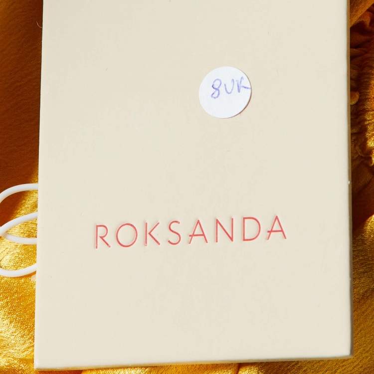 Pre Owned Roksanda Yellow Silk Satin Rosina Oversized Tunic Top S 