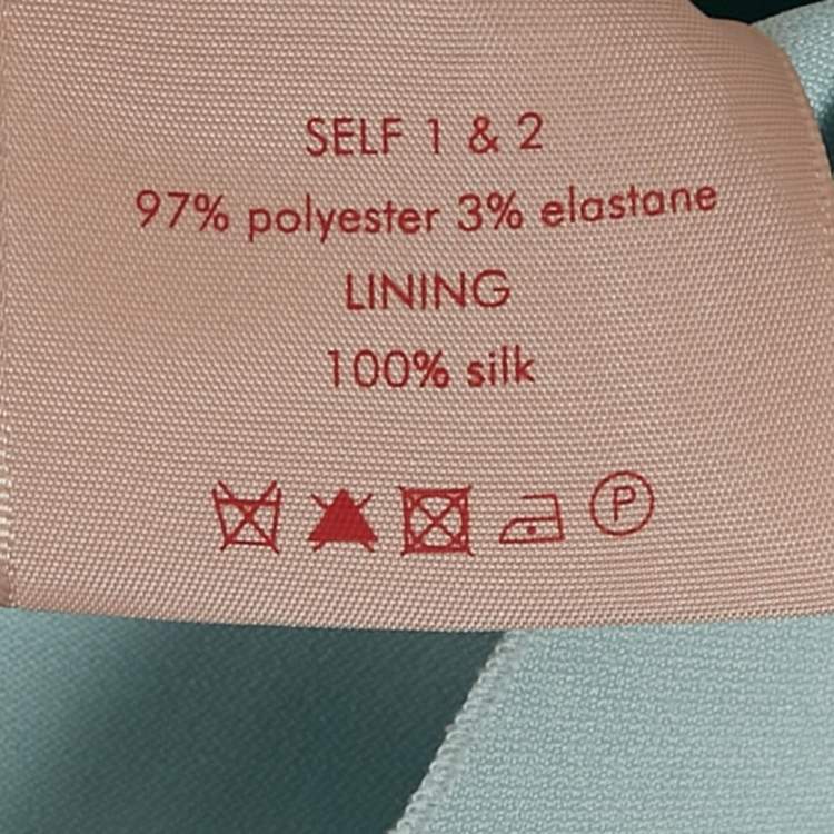 Pre Owned Roksanda Ilincic Blue Crepe Bow Detail Top S