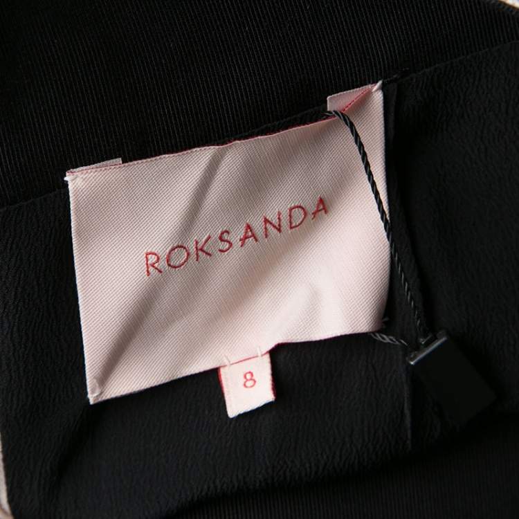 Pre Owned Roksanda Ilincic Geometric Colorblock Reza Midi Pencil Skirt S