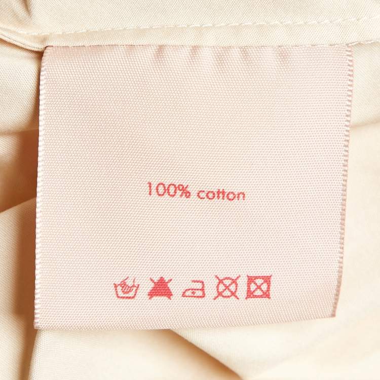 مملوكة مسبقًا Roksanda Ilincic Beige Cotton Long Smocked Skirt S