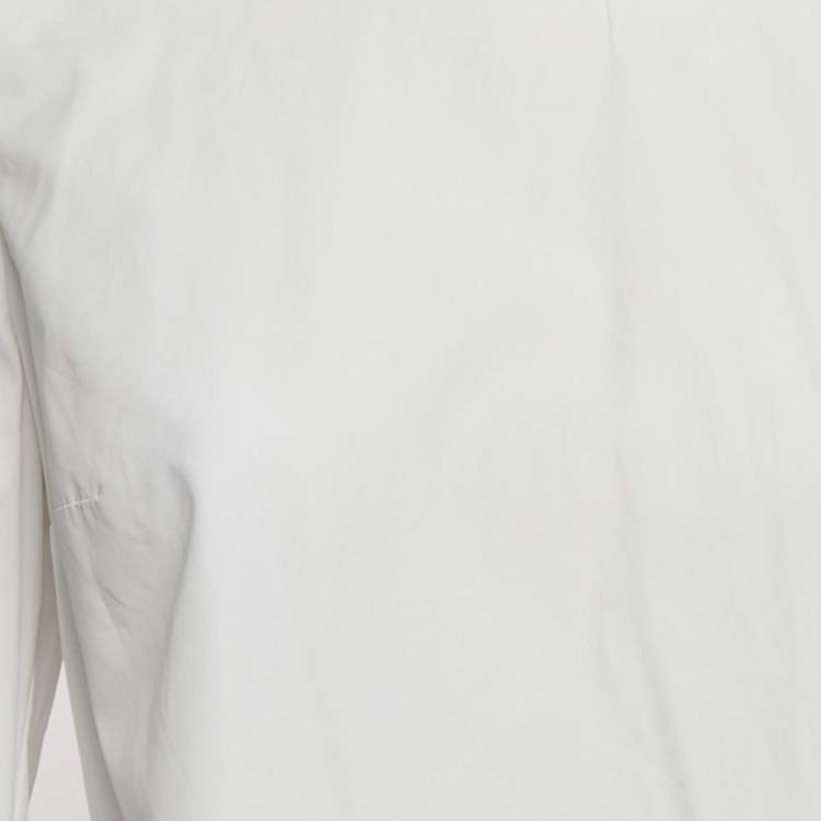 مملوكة مسبقًا Roksanda Ilincic White Poplin Bell Sleeve Blouse M