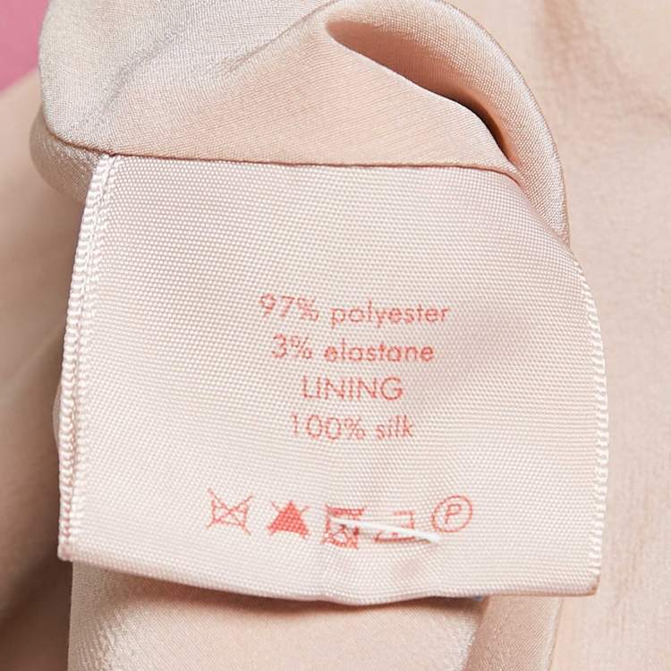 Pre Owned Roksanda Pink & Purple Paneled Stretch Crepe Midi Dress S