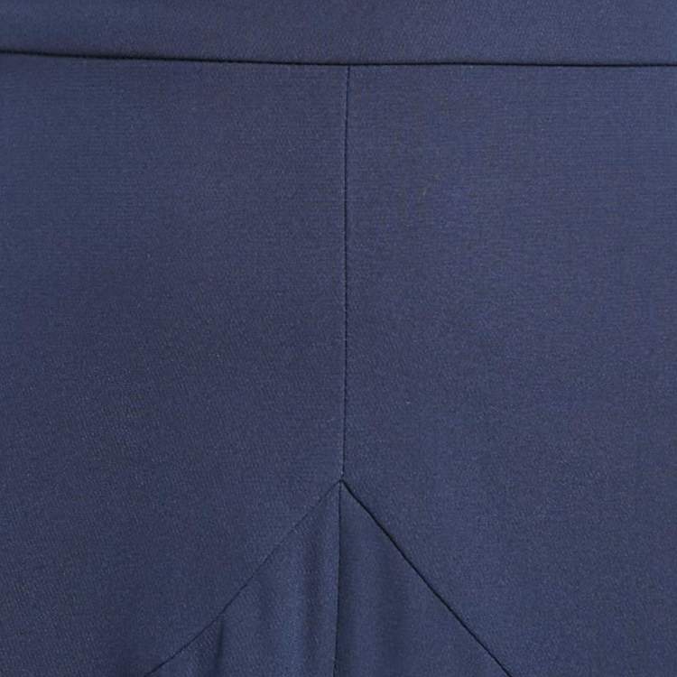 Pre Owned Roksanda Ilincic Blue Silk Flared Midi Skirt S