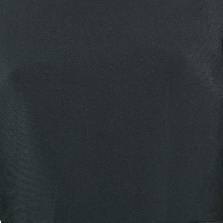 Pre Owned Roksanda Ilincic Black Crepe Flared Bow Detail Sleeve Midi Dress L