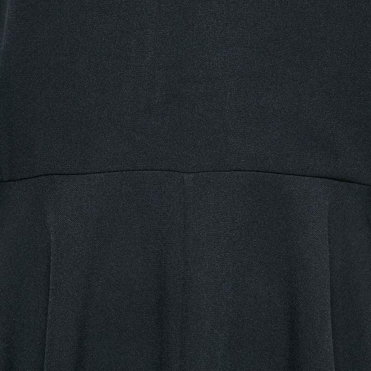 Pre Owned Roksanda Ilincic Black Crepe Bell Sleeve Flared Midi Dress M