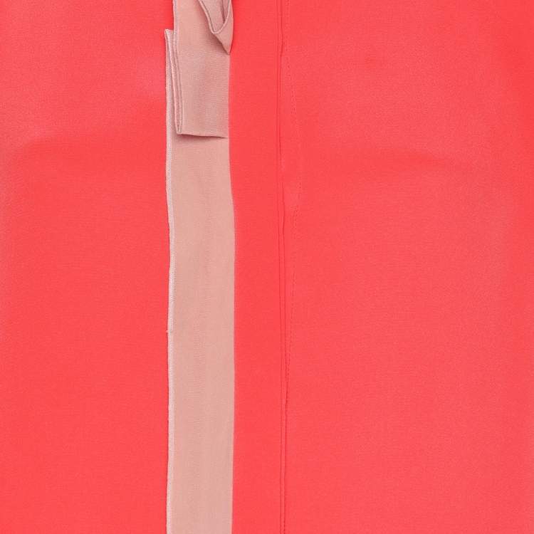 Pre Owned Roksanda Ilincic Orange Silk Dress S