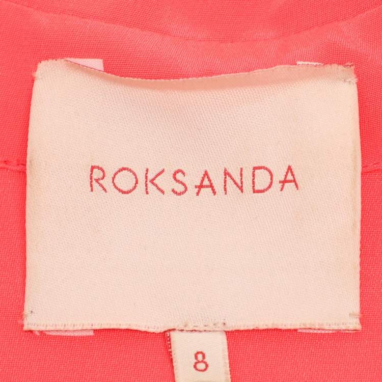 Pre Owned Roksanda Ilincic Orange Silk Dress S