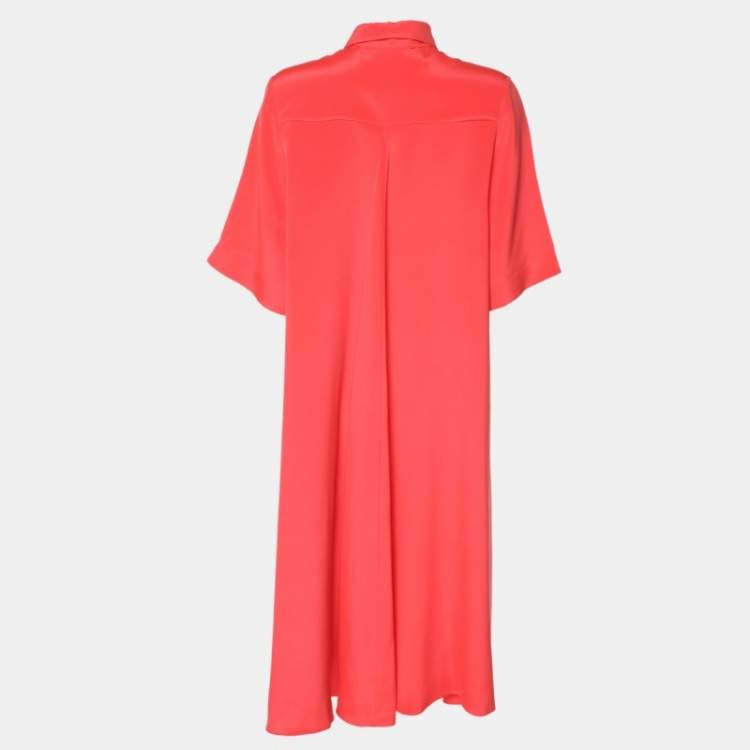 Pre Owned Roksanda Ilincic Orange Silk Dress S