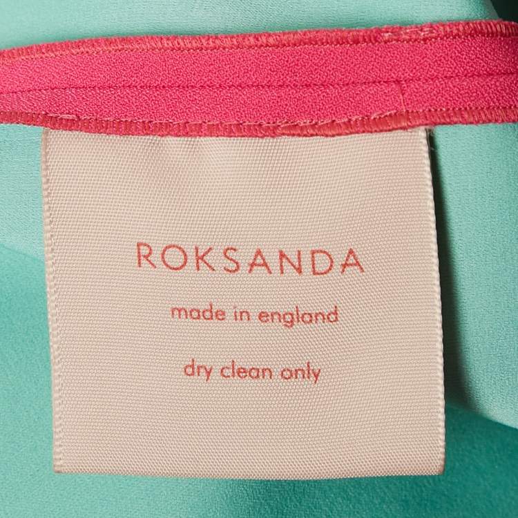 Pre Owned Roksanda Pink Stretch Crepe Bell Sleeve Midi Dress S