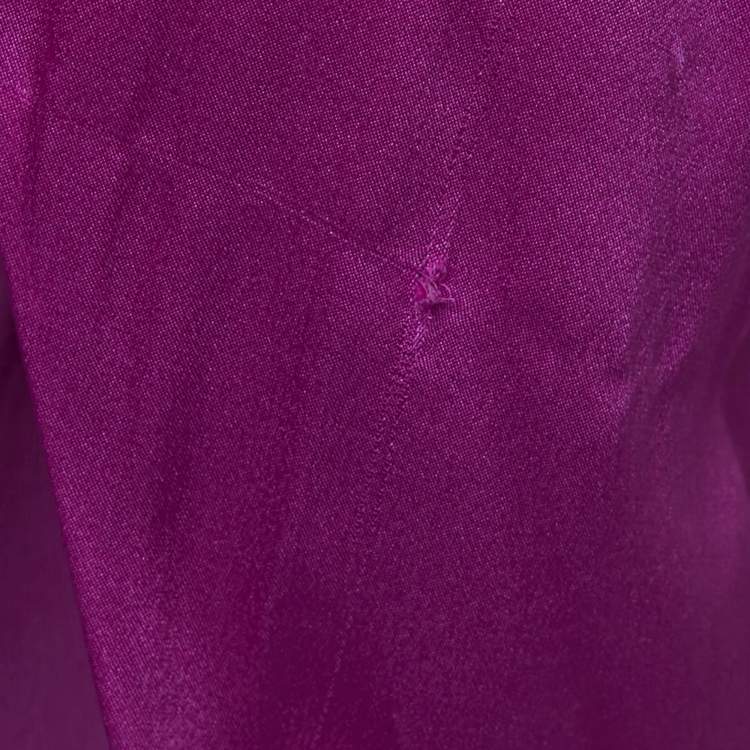 Pre Owned  Roksanda Pink Silk Asymmetric Drape Orien Gown S 