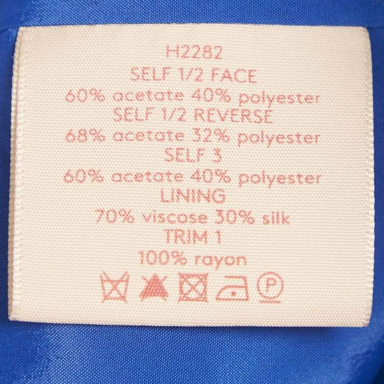 Pre Owned Roksanda Blue Crepe Cape Detail Eliana Midi Dress M