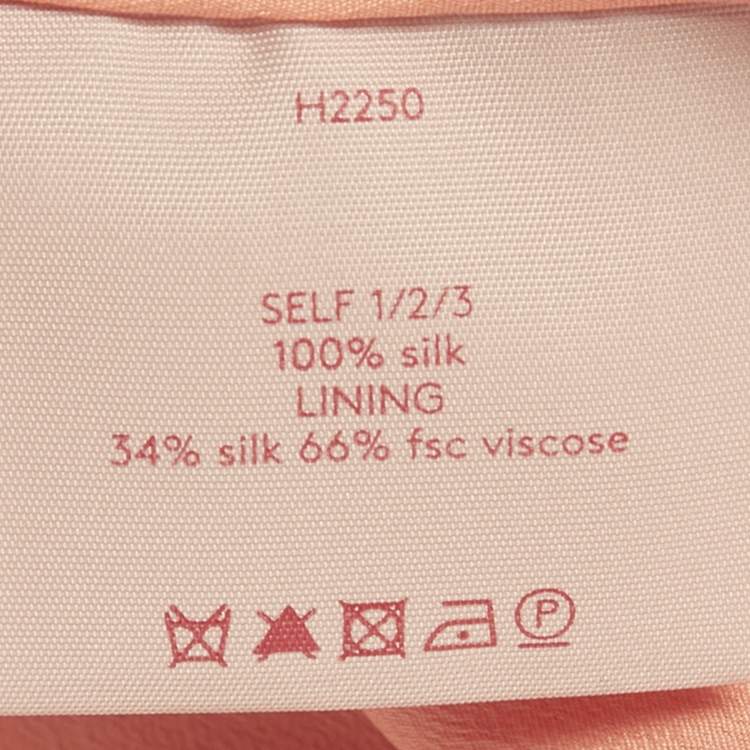 Pre Owned Roksanda Orange Two Toned Silk Gaia Midi Dress S  
