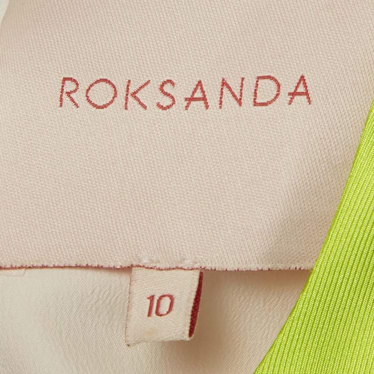 Pre Owned Roksanda Multicolor Silk Sleeveless Midi Dress M 