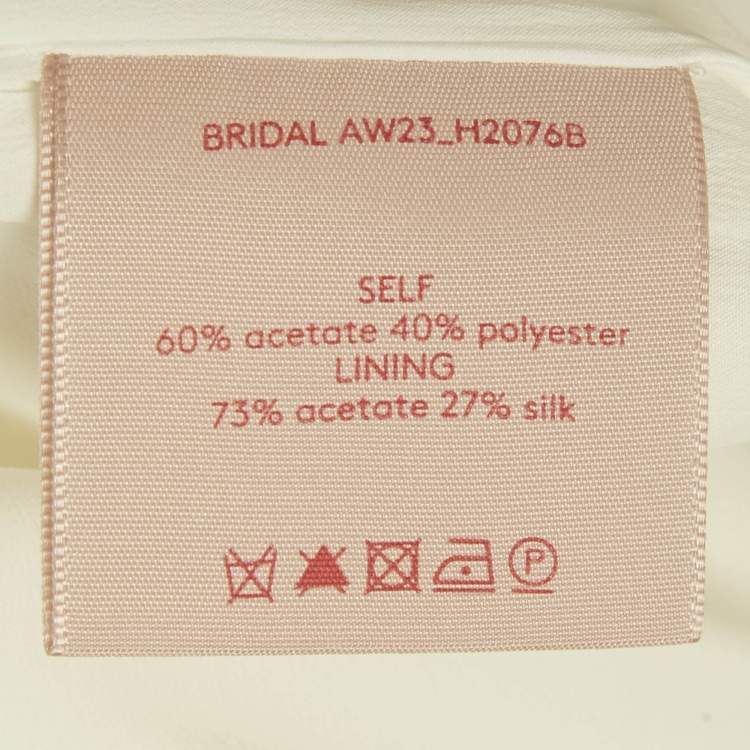 Pre Owned Roksanda White Crepe Puffed Sleeve Belted Maxi Dress M