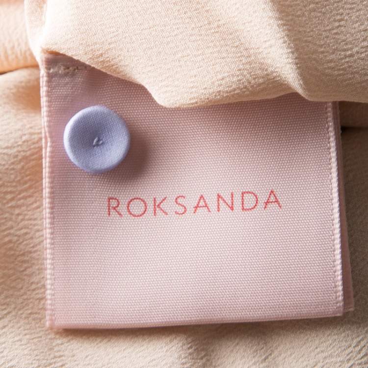 Pre Owned Roksanda Ilincic Limited Edition Lilac Silk Organza Bobble Embellished Viola Gown M