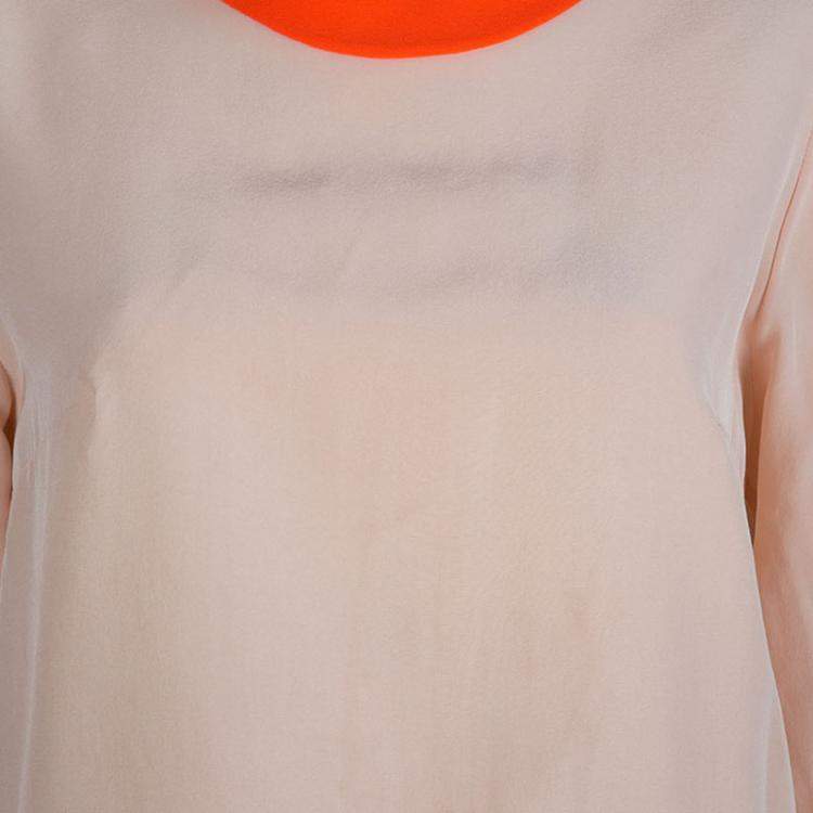 Pre Owned Roksanda Ilincic Light Pink and Neon Detail Blouse M