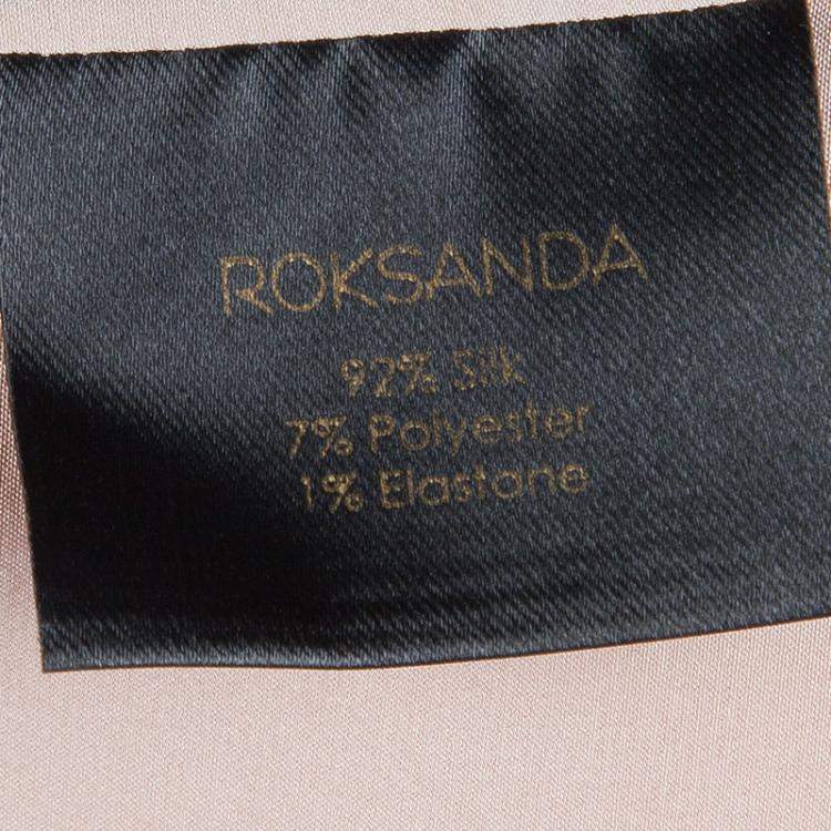 Pre Owned Roksanda Ilincic Light Pink and Neon Detail Blouse M