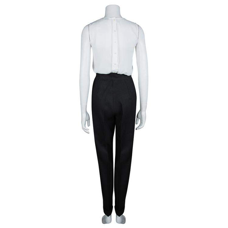 Pre Owned Roksanda Ilincic Dark Grey Wool Trousers M