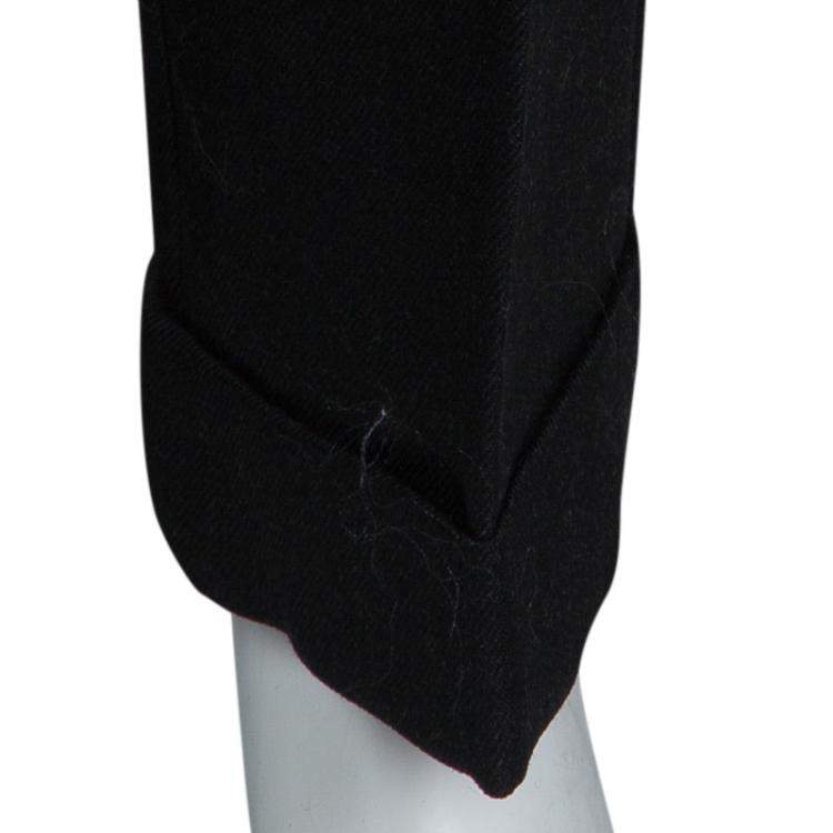 Pre Owned Roksanda Ilincic Dark Grey Wool Trousers M