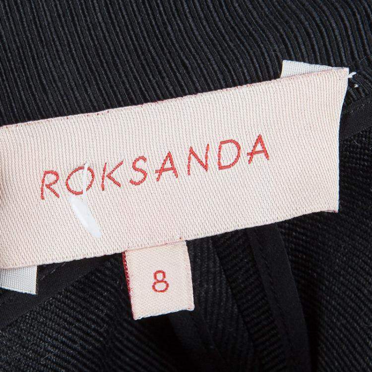 Pre Owned Roksanda Ilincic Dark Grey Wool Trousers M
