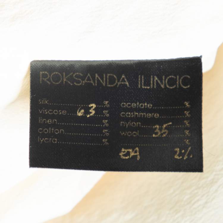 Pre Owned Roksanda Ilincic Colorblock Crepe Maxi Skirt M
