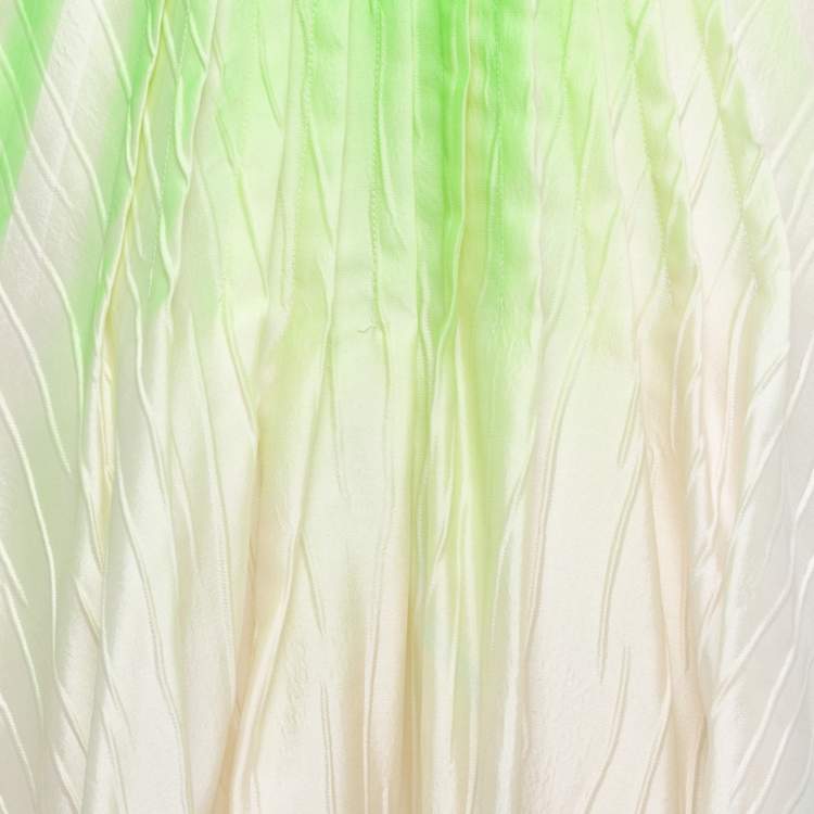 Pre Owned Roksanda Multicolor Nylon Blend Pleated Maxi Skirt M