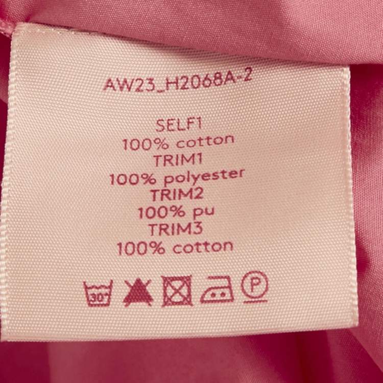 Pre Owned Roksanda Pink Poplin Ruffled Mini Dress M