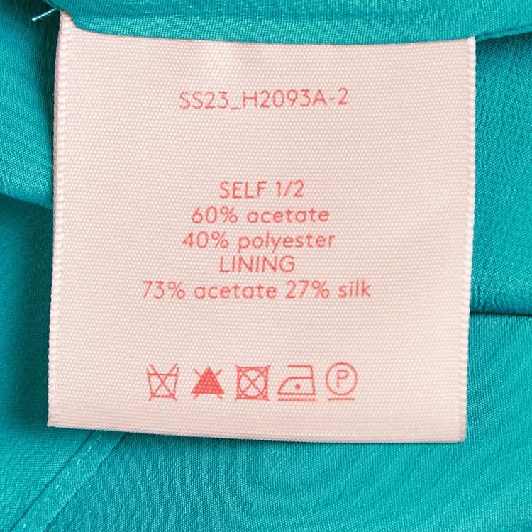 Pre Owned Roksanda Blue Crepe Ruffled Midi Dress M