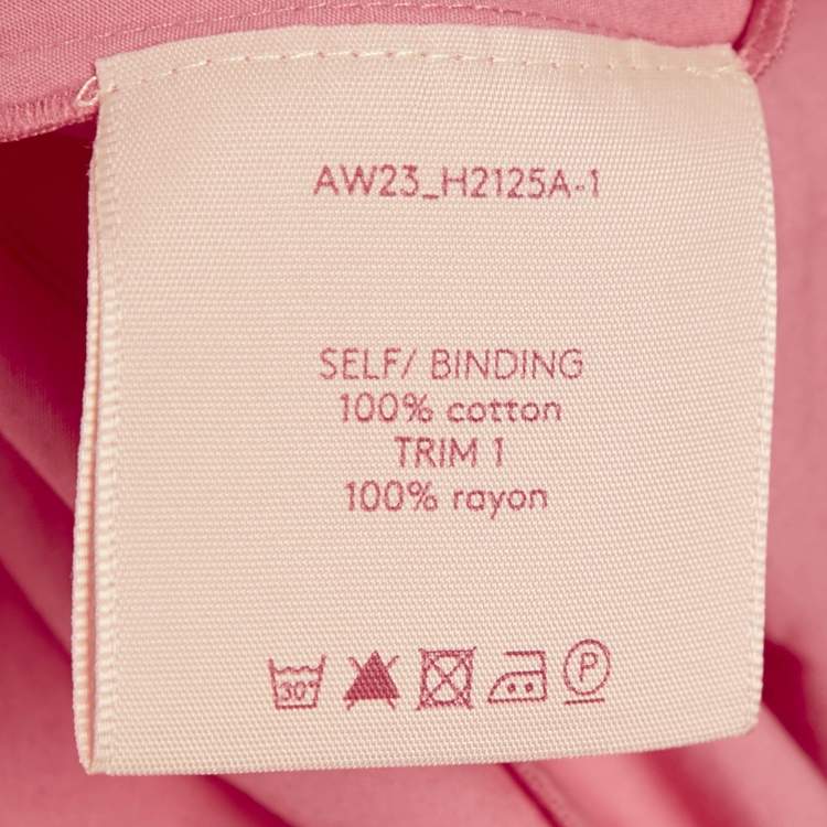مملوكة مسبقًا Roksanda Pink Poplin Shirring Midi Esti Dress M