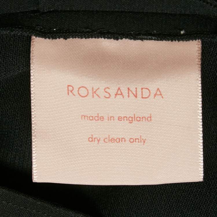 Pre Owned Roksanda Black Crepe Draped Kenzey Jumpsuit S