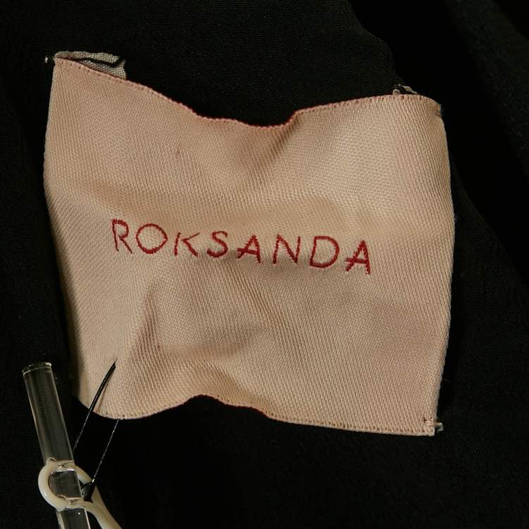 Pre Owned Roksanda Black Crepe Draped Kenzey Jumpsuit S