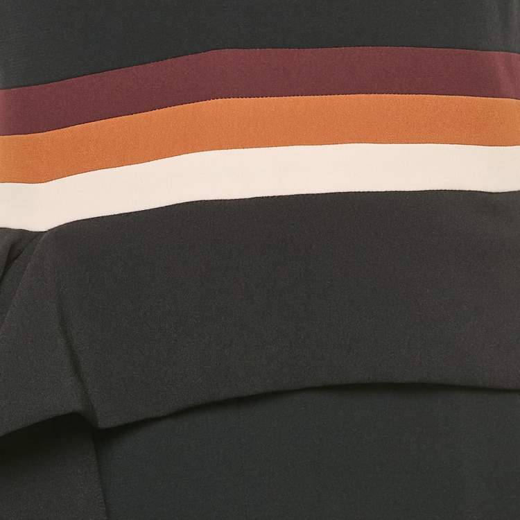 Pre Owned Roksanda Black Crepe Draped Kenzey Jumpsuit S