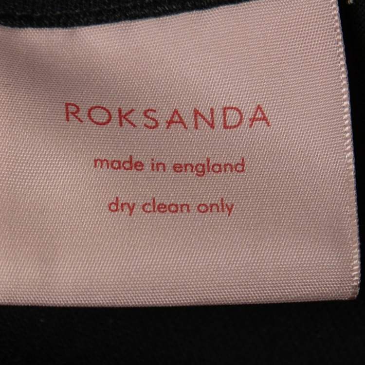 Pre Owned Roksanda Black Crepe Bow Sleeve Detail Jumpsuit S