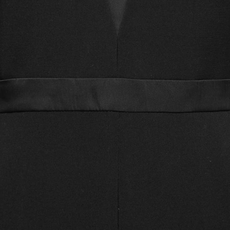 Pre Owned Roksanda Black Crepe Bow Sleeve Detail Jumpsuit S